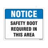Safety Boot Required In This Area Notice Sign| Protector FireSafety