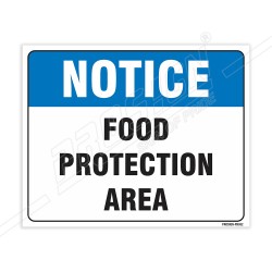 Food Protection Area Notice Sign| Protector FireSafety