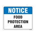 Food Protection Area Notice Sign| Protector FireSafety