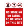Prohibition Board On Site Safety Sign| Protector FireSafety