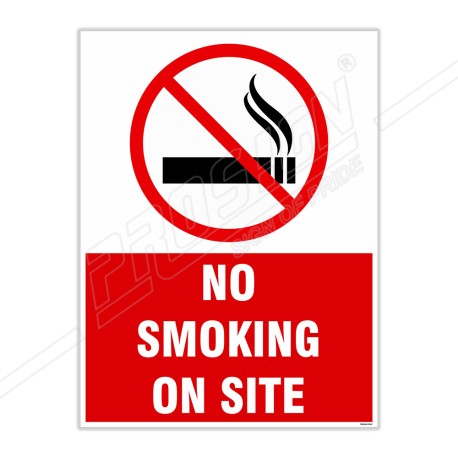 No Smoking On Site Site Safety Sign| Protector FireSafety