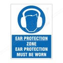 Ear Protection Zone Site Safety Sign| Protector FireSafety