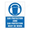 Ear Protection Zone Site Safety Sign| Protector FireSafety