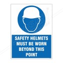 Safety Helmet Must Be worn Site Safety Sign| Protector FireSafety