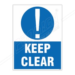 Keep Clear Site Safety Sign| Protector FireSafety