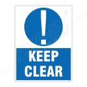 Keep Clear Site Safety Sign| Protector FireSafety