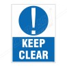 Keep Clear Site Safety Sign| Protector FireSafety