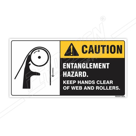 Entanglement Hazard Machine Safety Label| Protector FireSafety