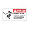 Disconnect All Power Before Working On This Equipment Electrical Safety Label| Protector FireSafety
