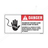 Hazardous Voltage Cause Sever Injury Or Death Electrical Safety Label| Protector FireSafety