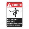 Disconnect Power Before Servicing Or Cleaning Electrical Safety Label| Protector FireSafety