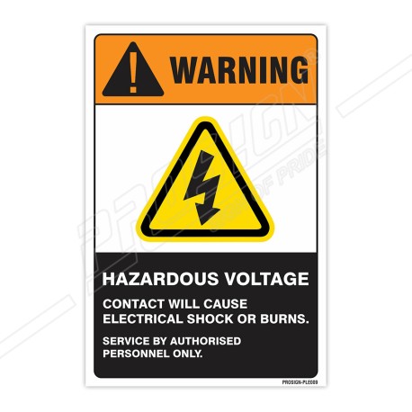 Contract Will Cause Electrical Shock Or Burn Electrical Safety Label| Protector FireSafety