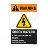 Shock Hazard Can Cause Injury Or Death Electrical Safety Label| Protector FireSafety