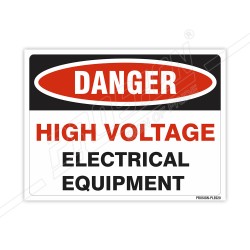 High Voltage Electrical Equipment Electrical Safety Label| Protector FireSafety