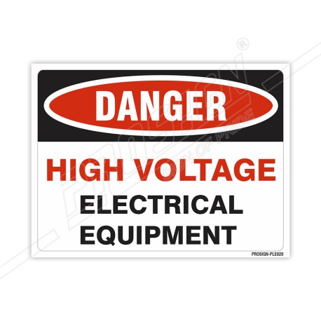 High Voltage Electrical Equipment Electrical Safety Label| Protector FireSafety