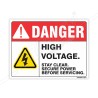 Stay Clear Secure Power Before Servicing Electrical Safety Label| Protector FireSafety
