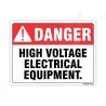 High Voltage Electrical Equipment Electrical Safety Label| Protector FireSafety