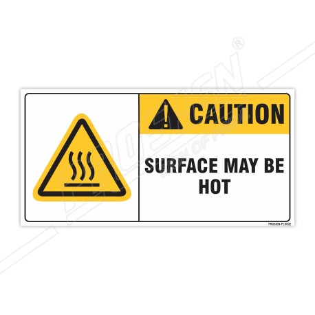 Surface May Be Hot Hazardous Label| Protector FireSafety