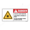 Avoide Direct Exposure to Beam Hazardous Label| Protector FireSafety