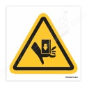 Hand Crush Hazardous Label| Protector FireSafety
