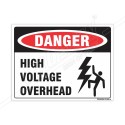 High Voltage Overhead Safety Label| Protector FireSafety