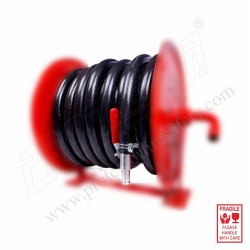 Fire hose reel with 25 mm X 30 M pipe & nozzle | Protector FireSafety