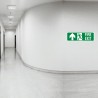 Fire Exit Left Up Arrow Sign| Protector FireSafety