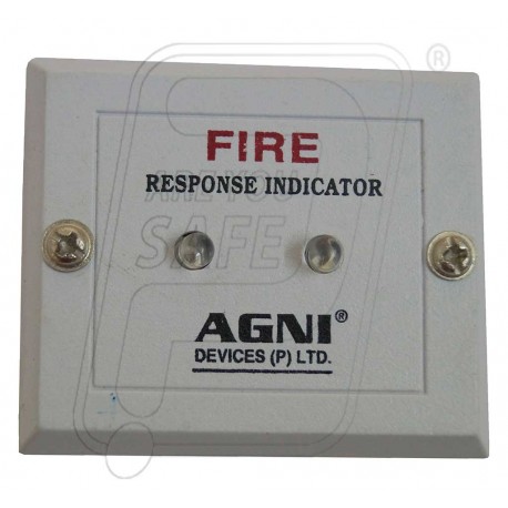Fire alarm response indictor.