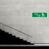 Exit Left Up Stair Arrow Sign | Protector FireSafety