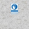 Wear Gloves English & Gujarati Mandatory Sign| Protector FireSafety