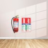 ABC Fire Extinguisher ID (Gujrati - English) Sign| Protector FireSafety