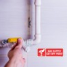 Gas Supply Cut Off Point Fire Sign| Protector FireSafety