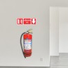 Fire Extinguisher Down Arrow Hindi Sign| Protector FireSafety