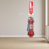 Co2 Fire Extinguisher Down Arrow Sign| Protector FireSafety