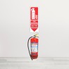 ABC Fire Extinguisher Down Arrow Sign| Protector FireSafety