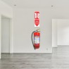 Fire Extinguisher Down Arrow Sign| Protector FireSafety