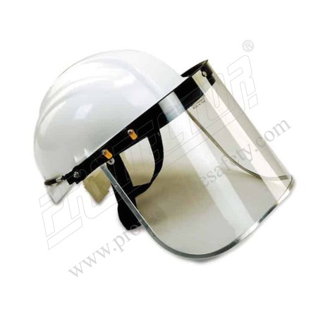 Face Shield FC 58 (Blue) 8" X 12"  with Aluminium Bracket Udyogi| Protector FireSafety