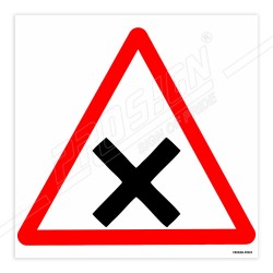Cross Road Safety Sign| Protector FireSafety