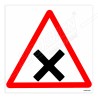 Cross Road Safety Sign| Protector FireSafety