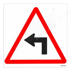 Turn Left Road Safety Sign| Protector FireSafety
