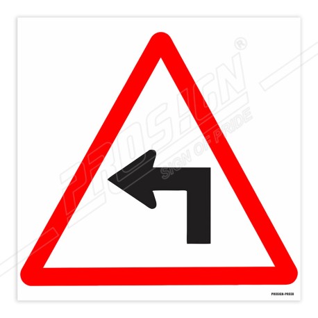 Turn Left Road Safety Sign| Protector FireSafety