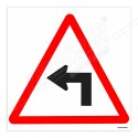 Turn Left Road Safety Sign| Protector FireSafety