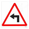 Turn Left Road Safety Sign| Protector FireSafety