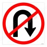 No U Turn Road Safety Sign| Protector FireSafety