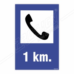 Telephone Ahead Road Safety Sign | Protector FireSafety