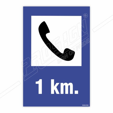 Telephone Ahead Road Safety Sign | Protector FireSafety