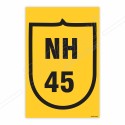 NH 45 Road Safety Sign| Protector FireSafety