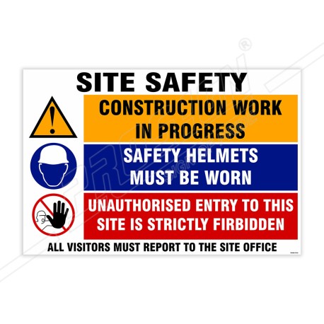 General Instruction Site Safety Sign| Protector FireSafety