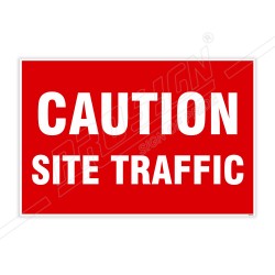 Caution Site Traffic Site Safety Sign| Protector FireSafety