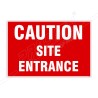 Caution Site Entrance Site Safety Sign| Protector FireSafety